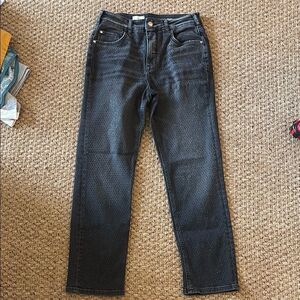 Pilcro Black Straight Jeans Bedazzled Style